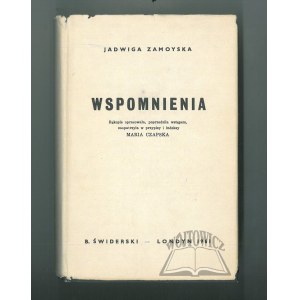 ZAMOYSKA Jadwiga (1. vyd.), Spomienky.