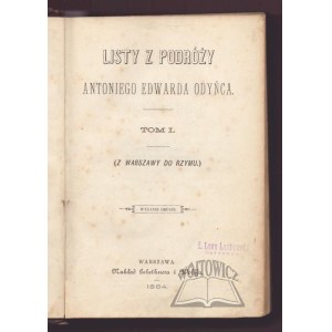 ODYNIEC, Antoni Edward, Letters from a Journey. (From Warsaw to Rome).