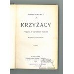 SIENKIEWICZ Henryk (Wyd. 1)., Krzyzacy. Powieść w czterech tomach.