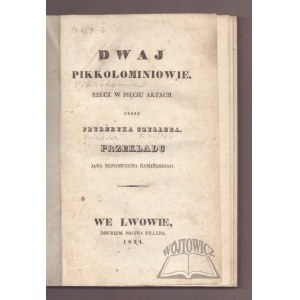 Fryderyk Schiller (1st Polish ed.), *The Two Bellboys*. A play in five acts.