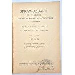 RELAZIONE della Scuola comunale maschile di istruzione generale di Varsavia.
