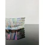 Iridescent Sculptural Glass Ashtray, Czechoslovakia, 1970s