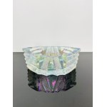 Iridescent Sculptural Glass Ashtray, Czechoslovakia, 1970s