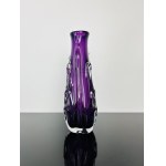 Amethyst Purple Art Glass Vase, Chribska Glassworks, Czechoslovak 1960s