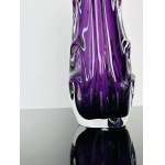 Amethyst Purple Art Glass Vase, Chribska Glassworks, Czechoslovak 1960s