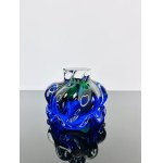 Josef Hospodka (1923-1989), Vintage Glass Ashtray Sommerso Cobalt, Chribska Glassworks, Czechoslovak 1970s