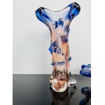 Karel Zemek (1909 - 1965), Art Set of Vase & Ashtray Glass Special Niagara Collection, 1970s