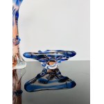 Karel Zemek (1909 - 1965), Art Set of Vase & Ashtray Glass Special Niagara Collection, 1970s