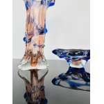 Karel Zemek (1909 - 1965), Art Set of Vase & Ashtray Glass Special Niagara Collection, 1970s