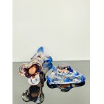 Karel Zemek (1909 - 1965), Art Set of Vase & Ashtray Glass Special Niagara Collection, 1970s