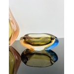 Hana Machovská (*1937), Vintage Set of Vase & Jardiniere Romana Collection Glass, Mstišov-MOSER, 1970s