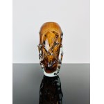 Jan Beránek (*1933), Amber Glass Vase, Škrdlovice Glassworks, Pattern num. 5988, 1959