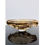 Jan Beránek (*1933), Amber Glass Bowl by Beranek, Škrdlovice Glassworks, 1959