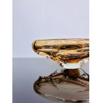 Jan Beránek (*1933), Amber Glass Bowl by Beranek, Škrdlovice Glassworks, 1959