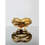 Jan Beránek (*1933), Amber Glass Ashtray by Škrdlovice Glassworks, Pattern no. 5953, 1959