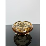 Jan Beránek (*1933), Amber Glass Ashtray by Škrdlovice Glassworks, Pattern no. 5953, 1959