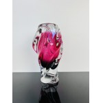 Josef Hospodka (1923-1989), Massive Propeller Vase Sommerso PINK by Chribska Glassworks, Czechoslovak 1970s
