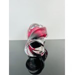 Josef Hospodka (1923-1989), Massive Propeller Vase Sommerso PINK by Chribska Glassworks, Czechoslovak 1970s