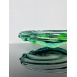 Jaroslav Beránek (1927-2006), Sommerso Uranium Glass Bowl “Andromeda” Collection, Škrdlovice Glassworks, 43CM, 1955s