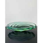 Jaroslav Beránek (1927-2006), Sommerso Uranium Glass Bowl “Andromeda” Collection, Škrdlovice Glassworks, 43CM, 1955s