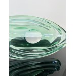 Jaroslav Beránek (1927-2006), Sommerso Uranium Glass Bowl “Andromeda” Collection, Škrdlovice Glassworks, 43CM, 1955s