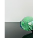 Ladislav Paleček (1933), Rare Czechoslovak Art Glass Vase, Škrdlovice Glassworks, Green Core with Blue Overlay