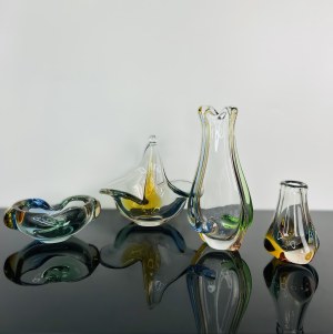 Karel Zemek (1909 - 1965), Set of Art Glass Collection 