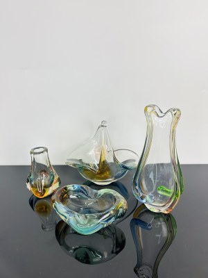 Karel Zemek (1909 - 1965), Set of Art Glass Collection 