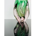 Josef Hospodka (1923-1989), Art Glass Propeller Vase by Chřibská Glassworks, 1960s