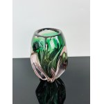 Josef Hospodka (1923-1989), Art Glass Propeller Vase by Chřibská Glassworks, 1960s