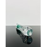 Czechoslovak Art Glass Vase, Light Blue Gradient, Mstišov Glassworks, 1970s, 27 cm