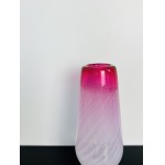 Ladislav Paleček (1933), Pink Art Glass Vase by Škrdlovice Glassworks, Pattern number 8318/30, 1983