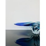 Josef Hospodka (1923-1989), Massive Cobalt Blue Art Glass Bowl, Chřibská Glassworks, 45 cm, 1970s