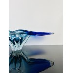 Josef Hospodka (1923-1989), Massive Cobalt Blue Art Glass Bowl, Chřibská Glassworks, 45 cm, 1970s