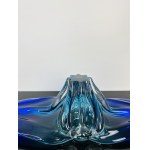 Josef Hospodka (1923-1989), Massive Cobalt Blue Art Glass Bowl, Chřibská Glassworks, 45 cm, 1970s