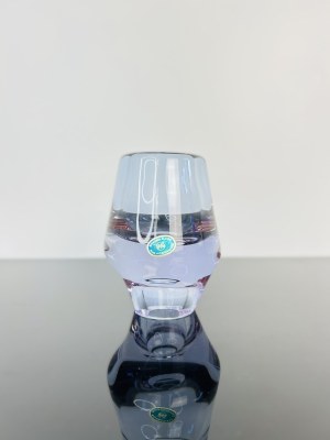 Miloslav Klinger (1922 - 1999), Alexandrite Glass Vase by Železný Brod Glassworks, Original ŽBS Sticker