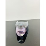 Miloslav Klinger (1922 - 1999), Alexandrite Glass Vase with Hand-Engraved Woman by Železný Brod Glassworks