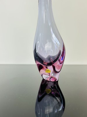 Miloslav Klinger (1922 - 1999), Alexandrite Glass Vase by M. Klinger Glassworks Zelezny Brod (ZBS)