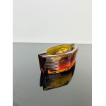 Václav Hanuš (1924 - 2009), Amber Glass Ashtray by Jablonec Glassworks, 1968