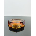 Václav Hanuš (1924 - 2009), Amber Glass Ashtray by Jablonec Glassworks, 1968
