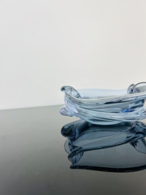 Miloslav Klinger (1922 - 1999), Alexandrite Glass Ashtray by M. Klinger Glassworks Zelezny Brod (ZVS)