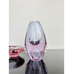 Miloslav Klinger (1922 - 1999), Set of Alexandrite Glass Vase and Ashtray by Zelezny Brod (ZVS), 1970s