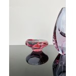 Miloslav Klinger (1922 - 1999), Set of Alexandrite Glass Vase and Ashtray by Zelezny Brod (ZVS), 1970s