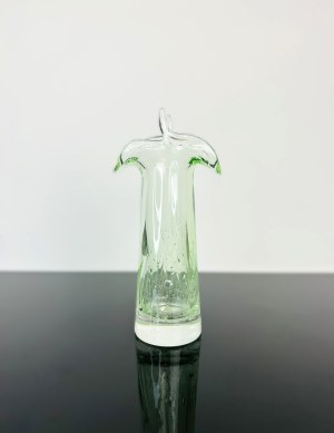 Karel Wünsch (1932 - 2020), Uranium Glass Vase by Wünsch, Škrdlovice Glassworks, Pattern 7104/21, 1971