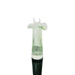 Karel Wünsch (1932 - 2020), Uranium Glass Vase by Wünsch, Škrdlovice Glassworks, Pattern 7104/21, 1971