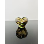 Jaroslav Beranek (1927-2006), Sommerso Art Glass Ashtray by Beranek, Škrdlovice Glassworks