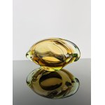 Jaroslav Beranek (1927-2006), Sommerso Art Glass Ashtray by Beranek, Škrdlovice Glassworks
