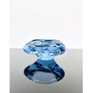 Miloslav Klinger (1922 - 1999), Alexandrite Glass Ashtray by M. Klinger Glassworks Zelezny Brod (ZbS)
