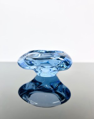Miloslav Klinger (1922 - 1999), Alexandrite Glass Ashtray by M. Klinger Glassworks Zelezny Brod (ZbS)