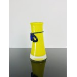 Jaroslav Svoboda, Yellow Art Glass Vase by AG Karlov Glassworks